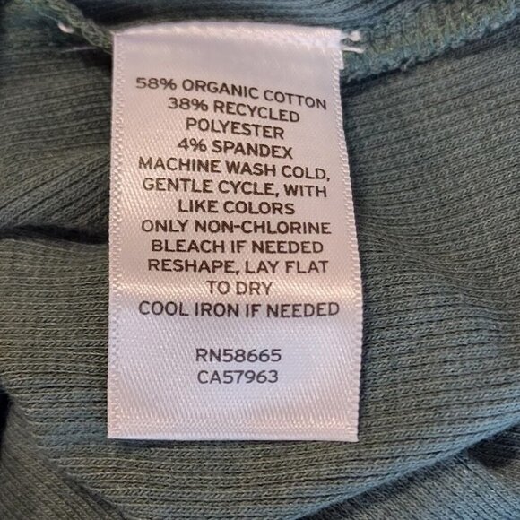 Open Edit Women's Henley Organic Cotton Blend Bodysuit In Green Urban SZ… - Picture 7 of 10